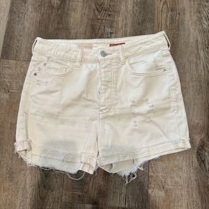 Anthropologie Cream Pilcro Jean Shorts Size 29